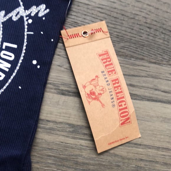 ✨🆕✨True Religion | Blue long ribbed tank top - Picture 4 of 7